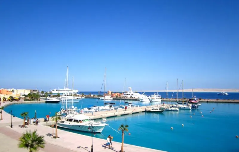 Relaxing on Hurghada beach during 10-day Egyptian Easter Holiday